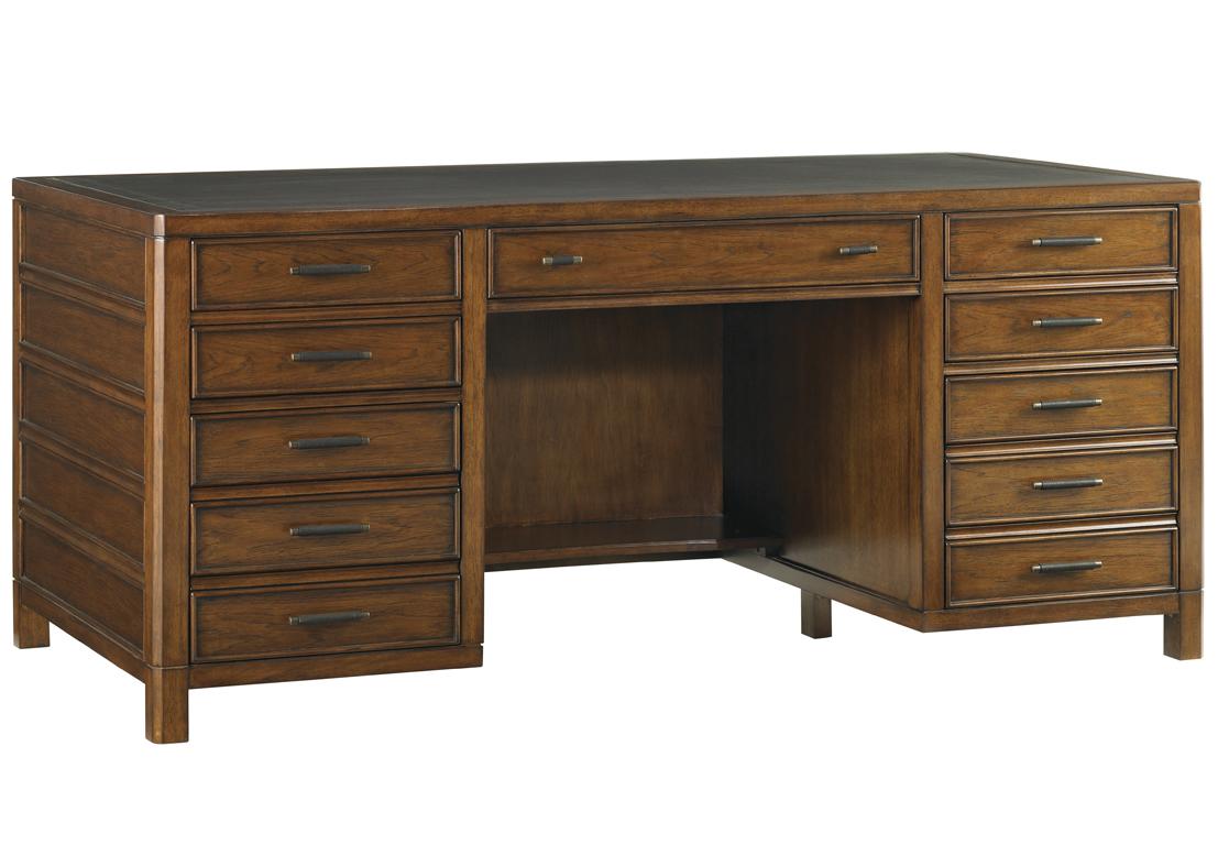 Sligh Longboat Key Bal Harbour Double Pedestal Desk Jacksonville